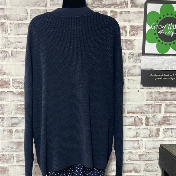 Tommy Hilfiger Navy Blue Women's Sweater - Picture 4 of 5